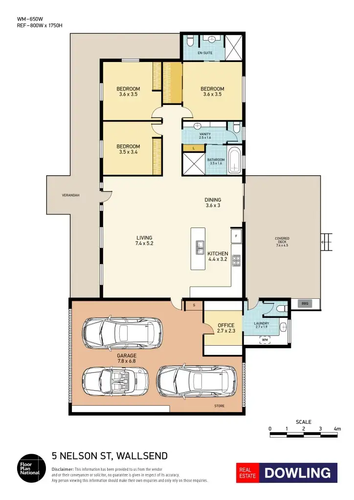 Floorplan of Homely house listing, 5 Nelson Street, Wallsend NSW 2287