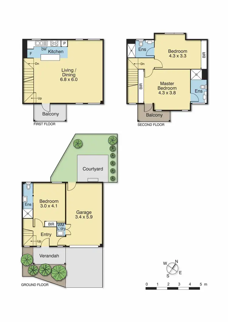 Floorplan of Homely townhouse listing, 3 Pottage Circuit, Macleod VIC 3085