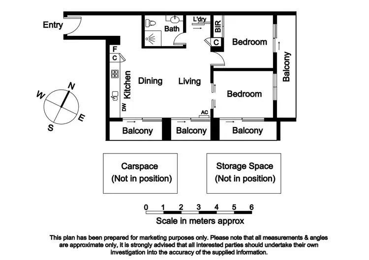 Floorplan of Homely apartment listing, 403/87 Franklin Street, Melbourne (cbd) VIC 3000