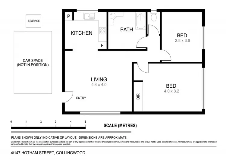 Floorplan of Homely apartment listing, 4/147 Hotham Street, Collingwood VIC 3066
