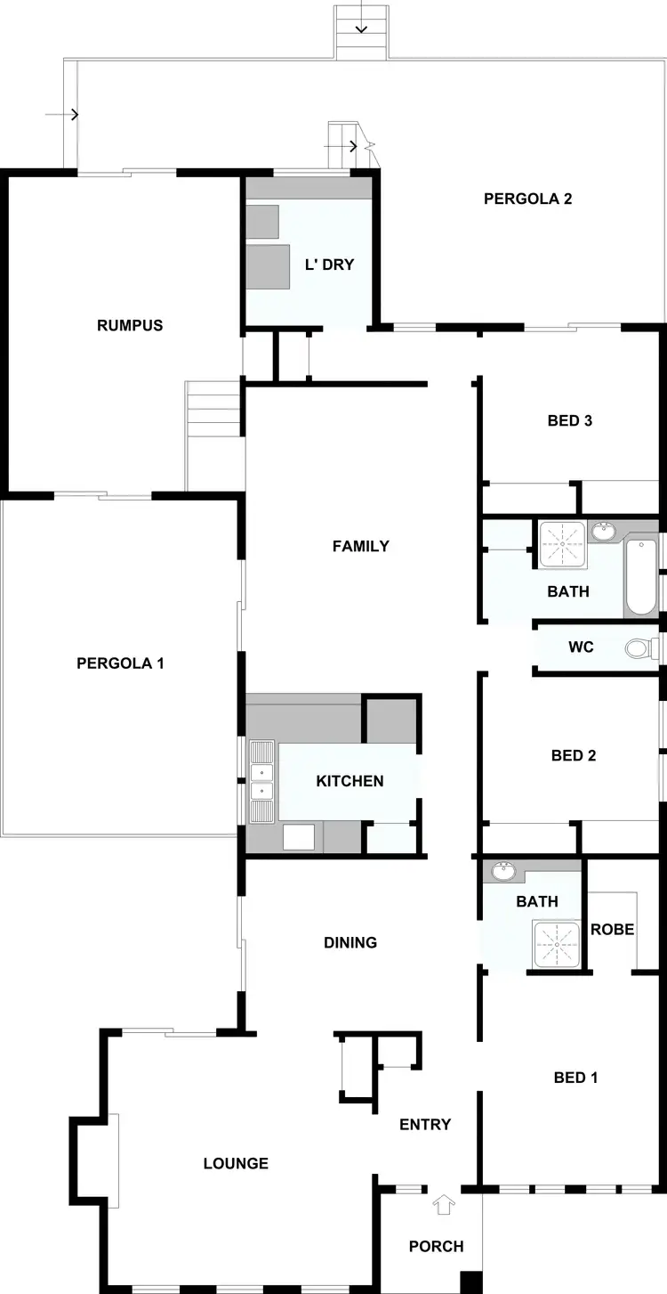 Floorplan of Homely house listing, 6 Argyle Place, Sunbury VIC 3429