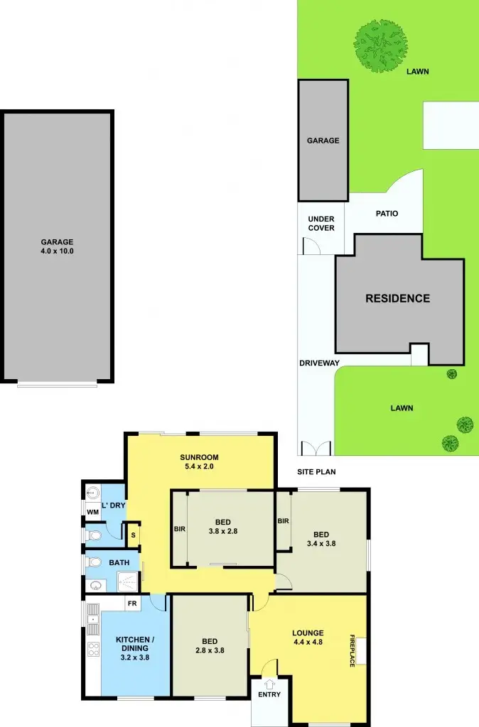 Floorplan of Homely house listing, 147 Sunset Boulevard, Jacana VIC 3047