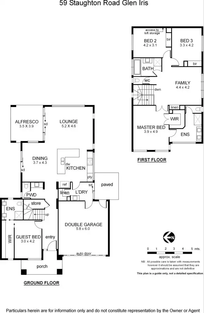 Floorplan of Homely house listing, 59 Staughton Road, Glen Iris VIC 3146
