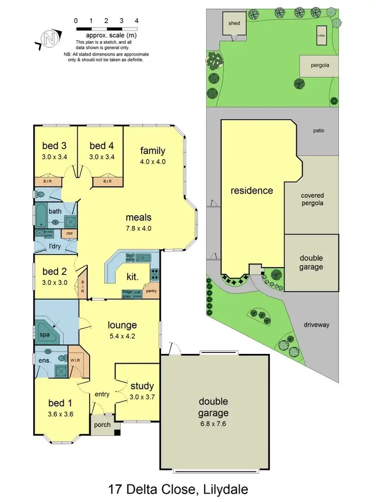 Floorplan of Homely house listing, 17 Delta Close, Lilydale VIC 3140