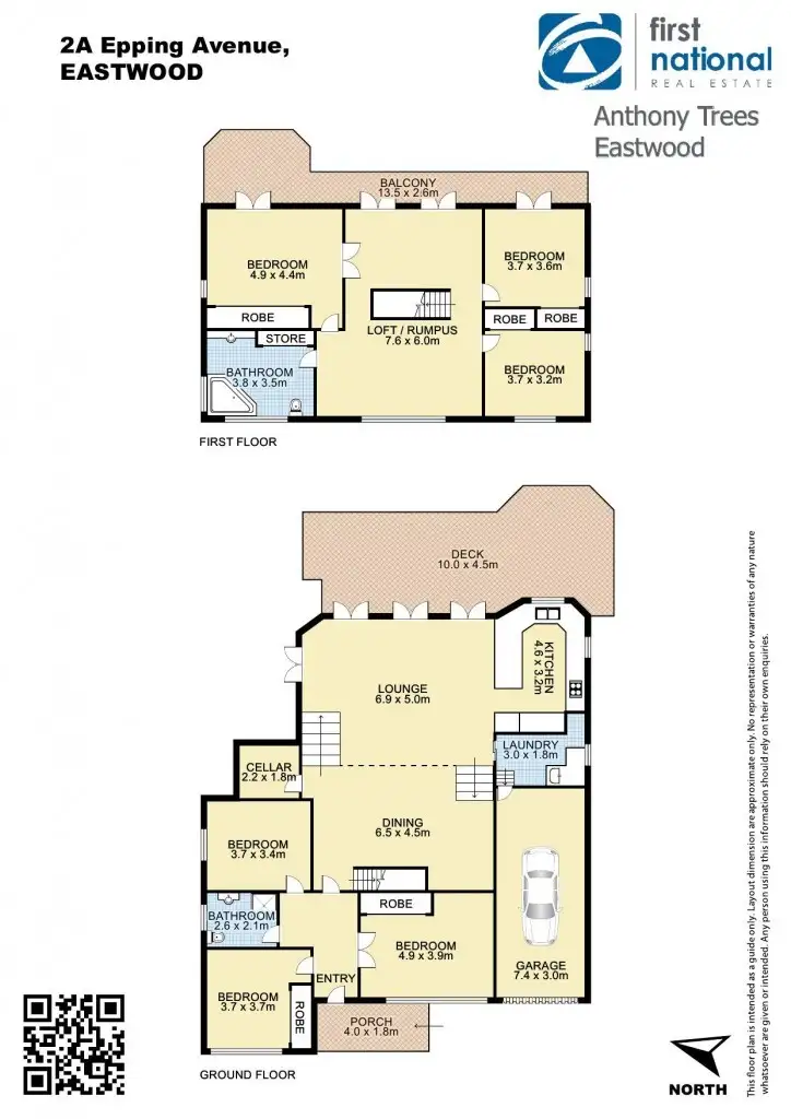 Floorplan of Homely house listing, 2A Epping Avenue, Eastwood NSW 2122