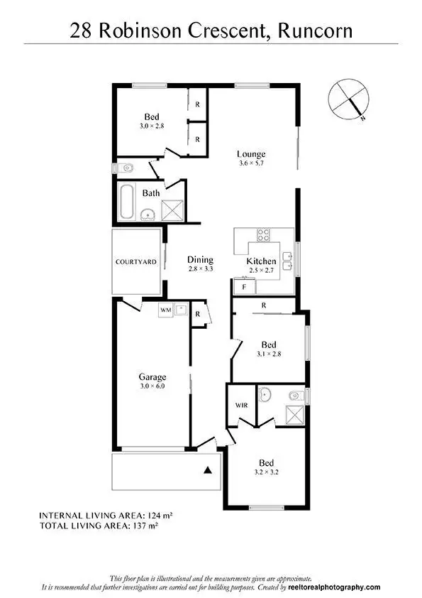 Floorplan of Homely house listing, 28 Robinson Crescent, Runcorn QLD 4113