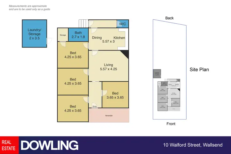 Floorplan of Homely house listing, 10 Walford Street, Wallsend NSW 2287
