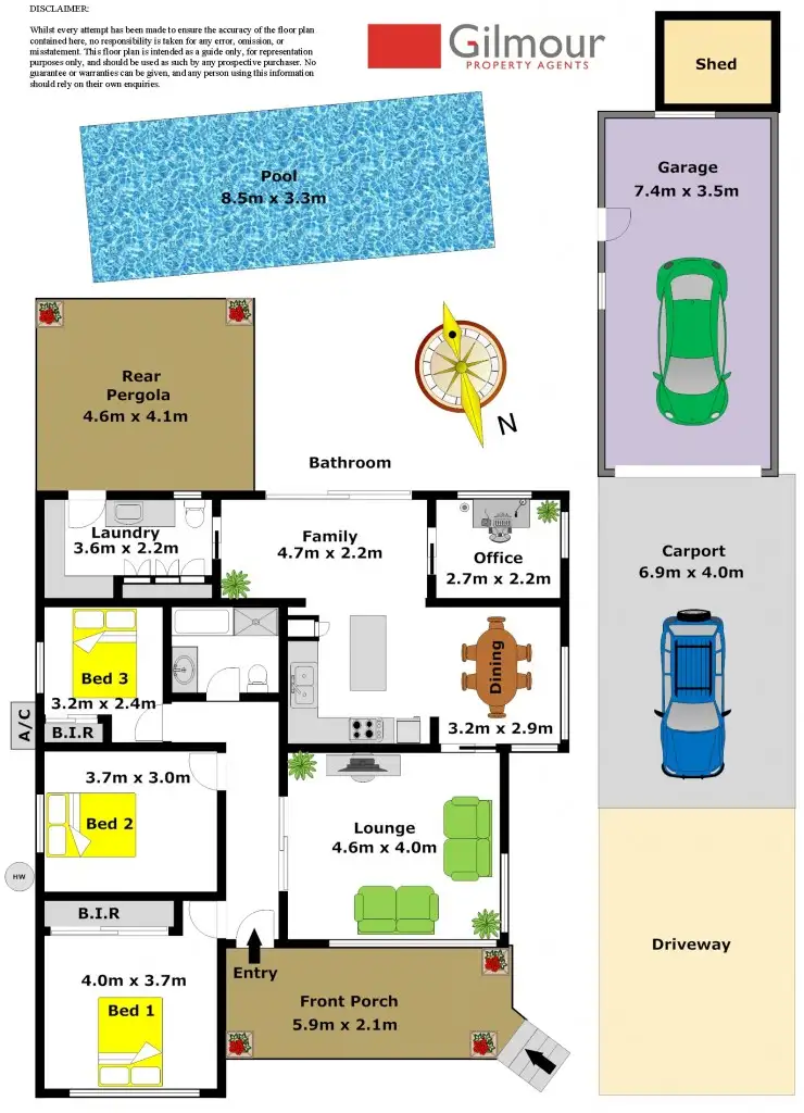 Floorplan of Homely house listing, 5 Chalet Road, Kellyville NSW 2155