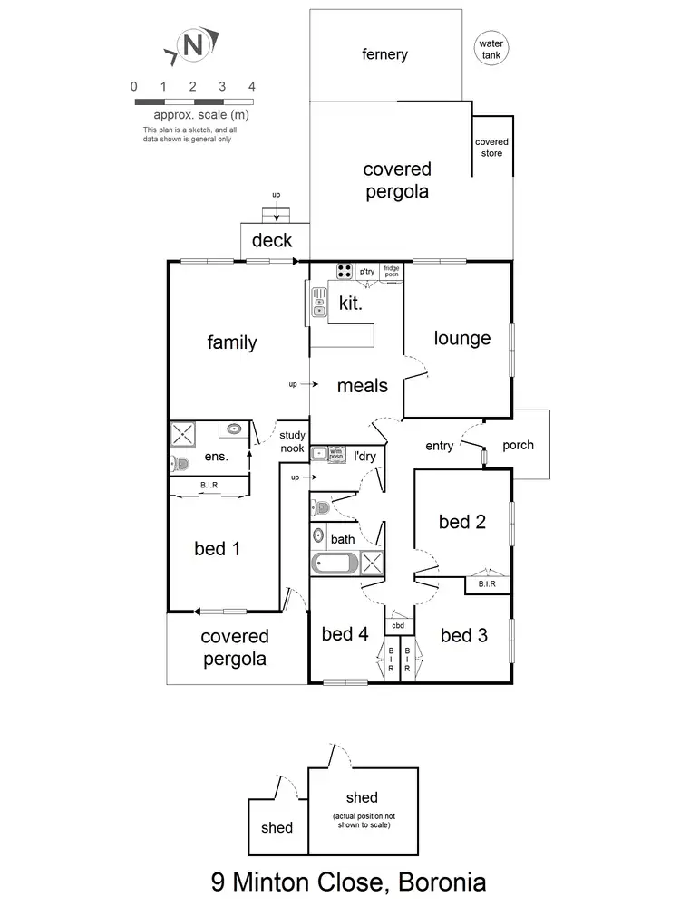 Floorplan of Homely house listing, 9 Minton Close, Boronia VIC 3155