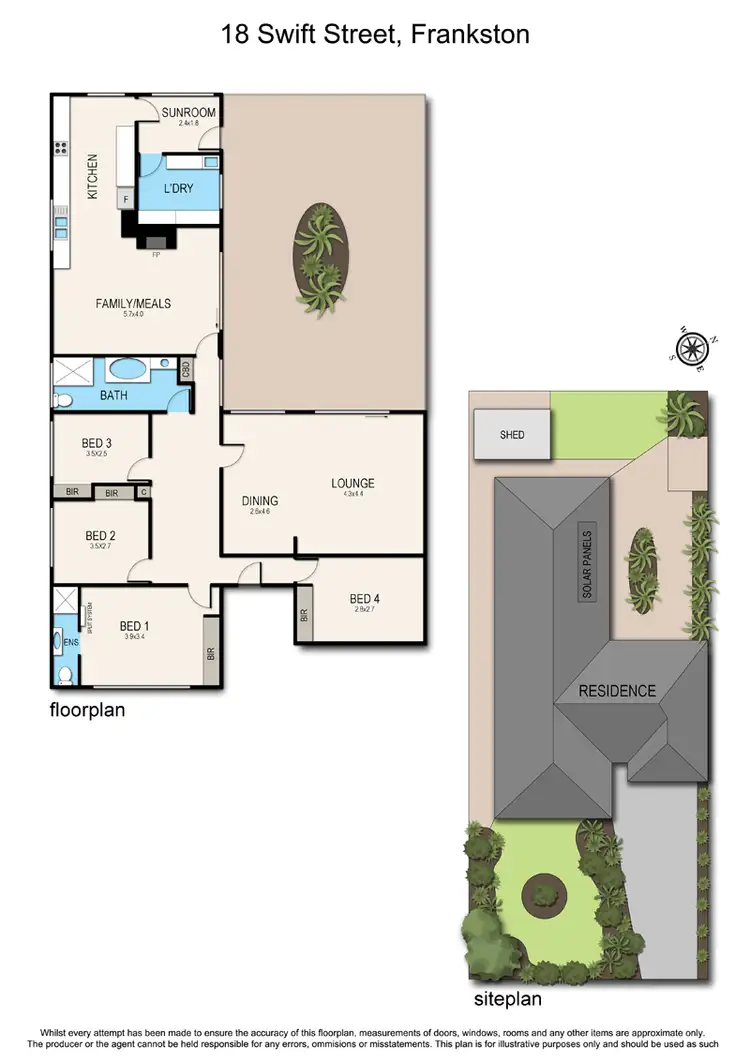 Floorplan of Homely house listing, 18 Swift Street, Frankston VIC 3199