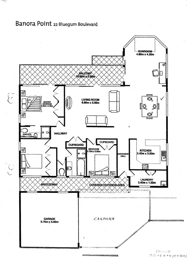 Floorplan of Homely house listing, 22 Bluegum Blvd, Banora Point NSW 2486