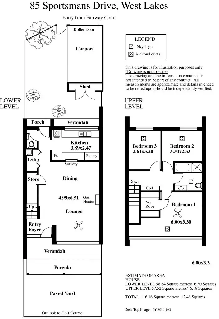 Floorplan of Homely house listing, 85 Sportsman Drive, West Lakes SA 5021