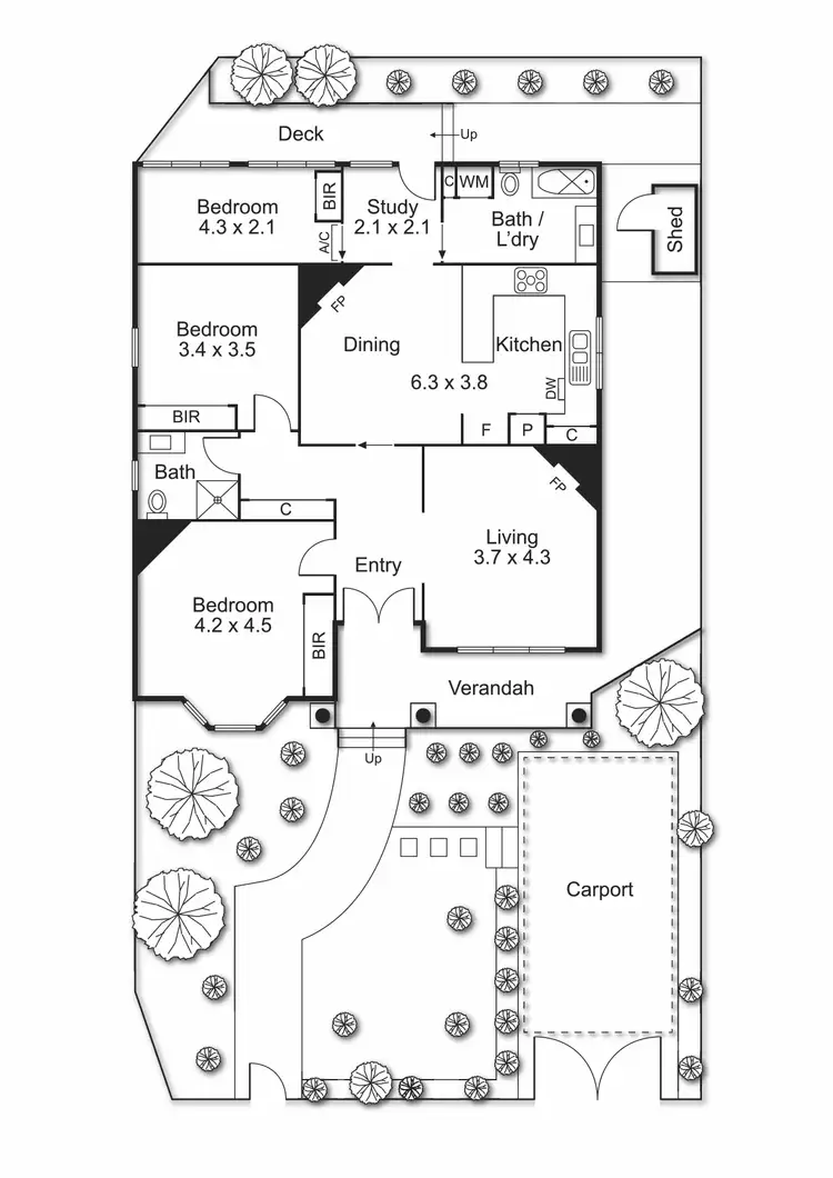 Floorplan of Homely house listing, 1/22 Rochford Street, Bentleigh East VIC 3165