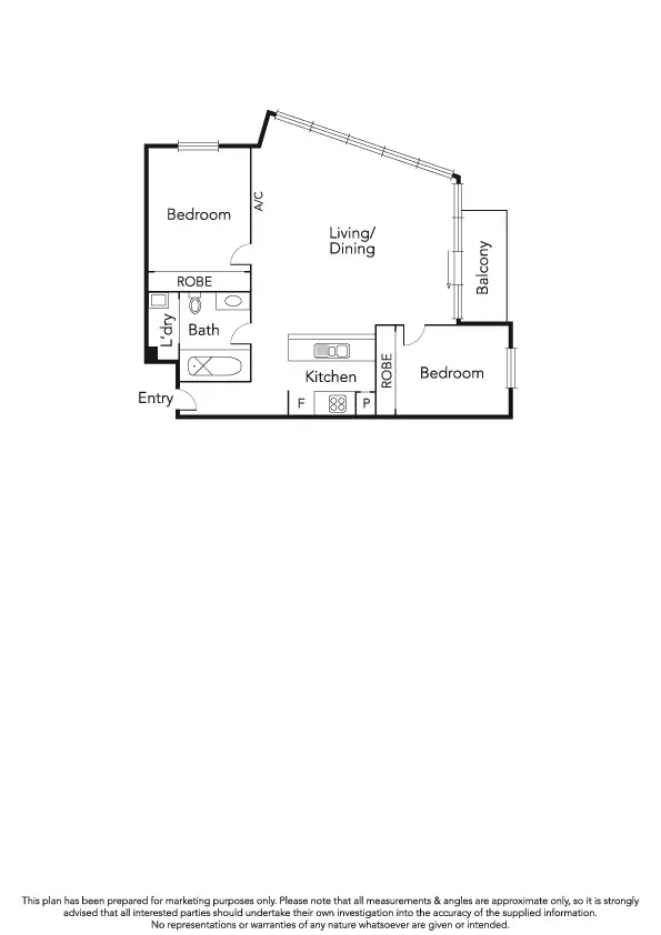 Floorplan of Homely apartment listing, 801/57 Bay Street, Port Melbourne VIC 3207
