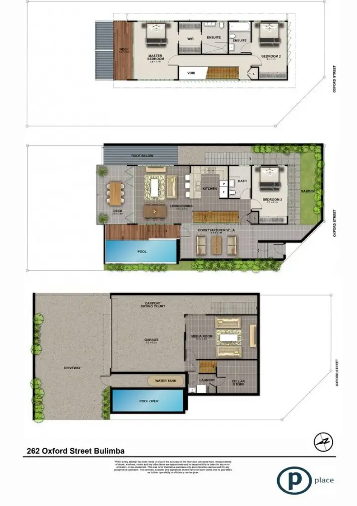 Floorplan of Homely townhouse listing, 262 Oxford Street, Balmoral QLD 4171