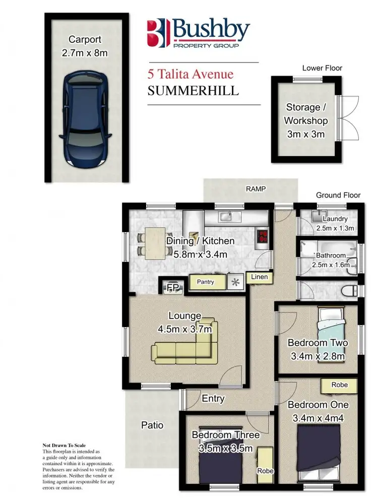 Floorplan of Homely house listing, 5 Talita Avenue, Summerhill TAS 7250