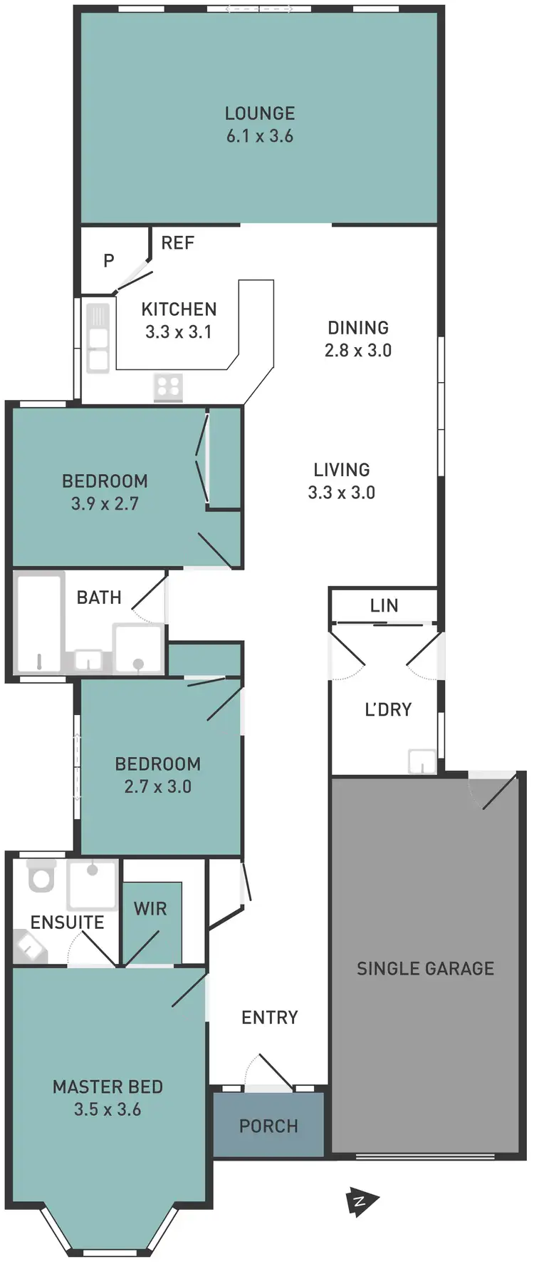 Floorplan of Homely house listing, 7 Hampshire Court, Tarneit VIC 3029