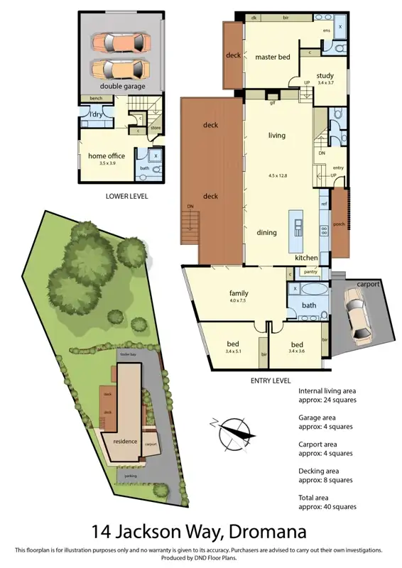 Floorplan of Homely house listing, 14 Jackson Way, Dromana VIC 3936