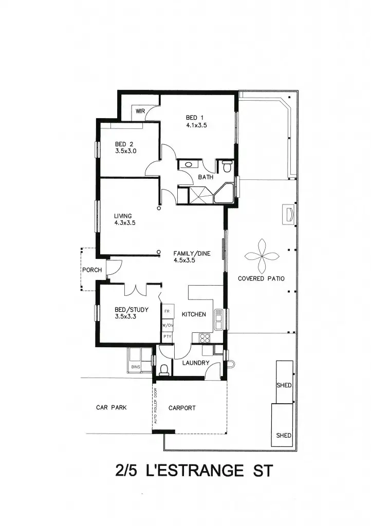 Floorplan of Homely house listing, 2/5 L'Estrange Street, Glenside SA 5065