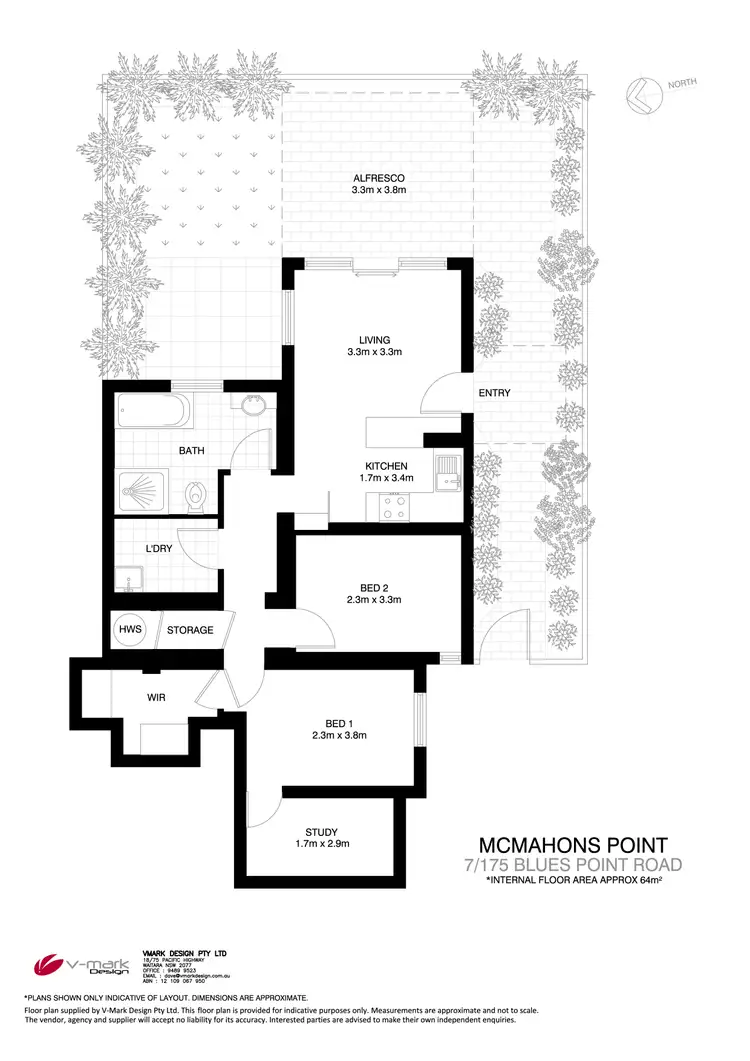 Floorplan of Homely apartment listing, 7/175 Blues Point Rd, North Sydney NSW 2060