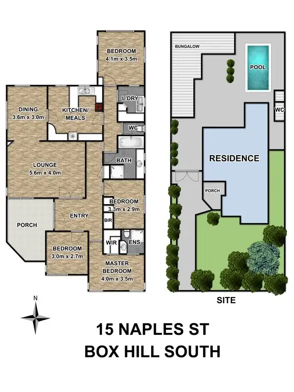 Floorplan of Homely house listing, 15 Naples Street, Box Hill South VIC 3128