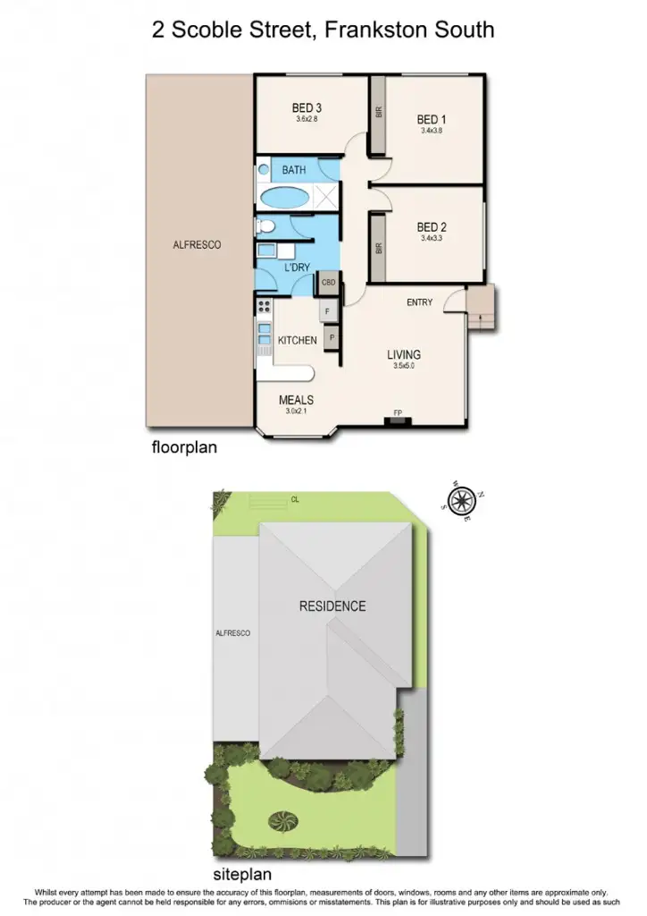 Floorplan of Homely house listing, 2 Scoble Street, Frankston South VIC 3199