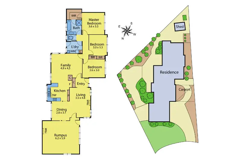 Floorplan of Homely house listing, 6 Cardross Court, Corio VIC 3214