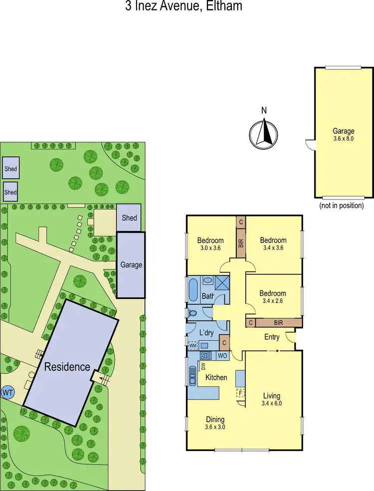 Floorplan of Homely house listing, 3 Inez Avenue, Eltham VIC 3095