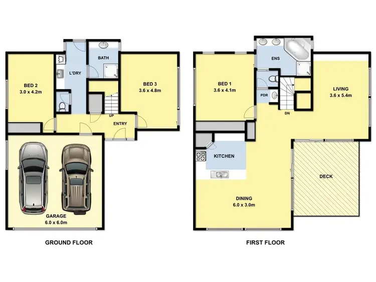 Floorplan of Homely townhouse listing, 3/63 Beach Road, Torquay VIC 3228