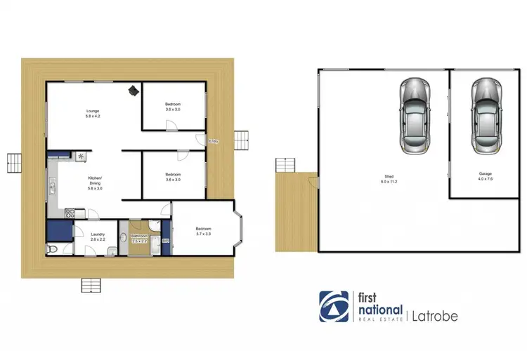 Floorplan of Homely house listing, 25 Boulton Crescent, Tyers VIC 3844