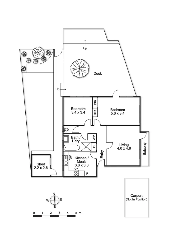 Floorplan of Homely apartment listing, 1/6 Parton Court, Carnegie VIC 3163