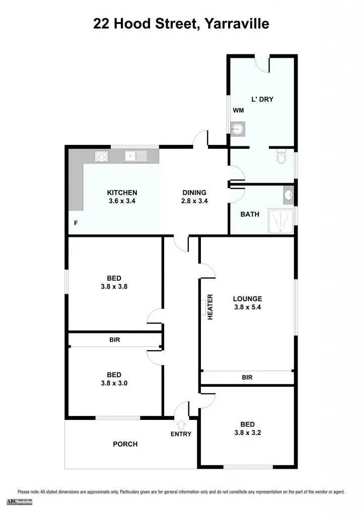 Floorplan of Homely house listing, 22 Hood Street, Yarraville VIC 3013