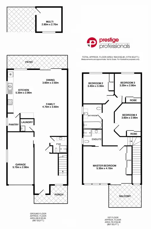 Floorplan of Homely semi-detached listing, 89B Bardia Parade, Holsworthy NSW 2173