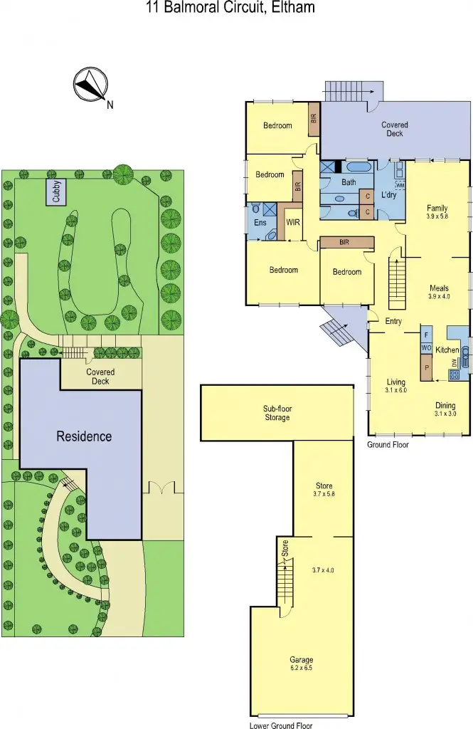 Floorplan of Homely house listing, 11 Balmoral Circuit, Eltham VIC 3095