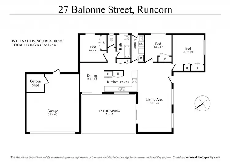 Floorplan of Homely house listing, 27 Balonne Street, Runcorn QLD 4113