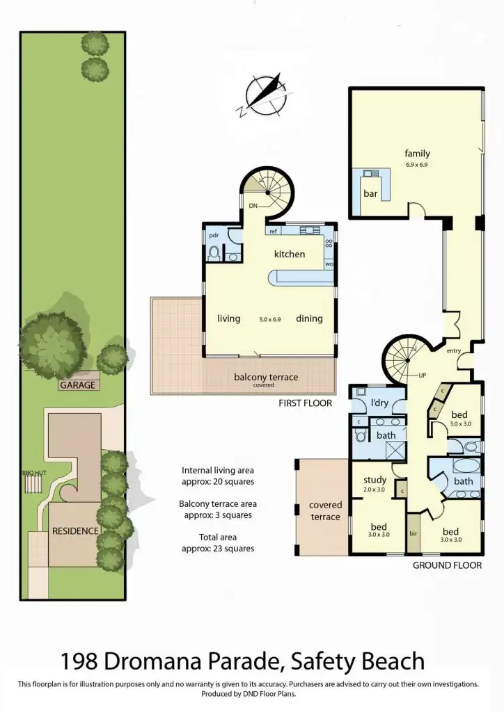 Floorplan of Homely house listing, 198 Dromana Parade, Safety Beach VIC 3936