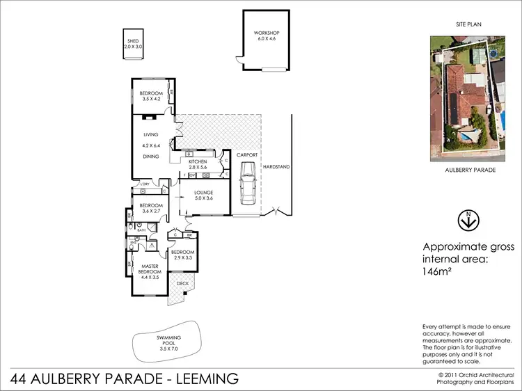 Floorplan of Homely house listing, 44 Aulberry Parade, Leeming WA 6149