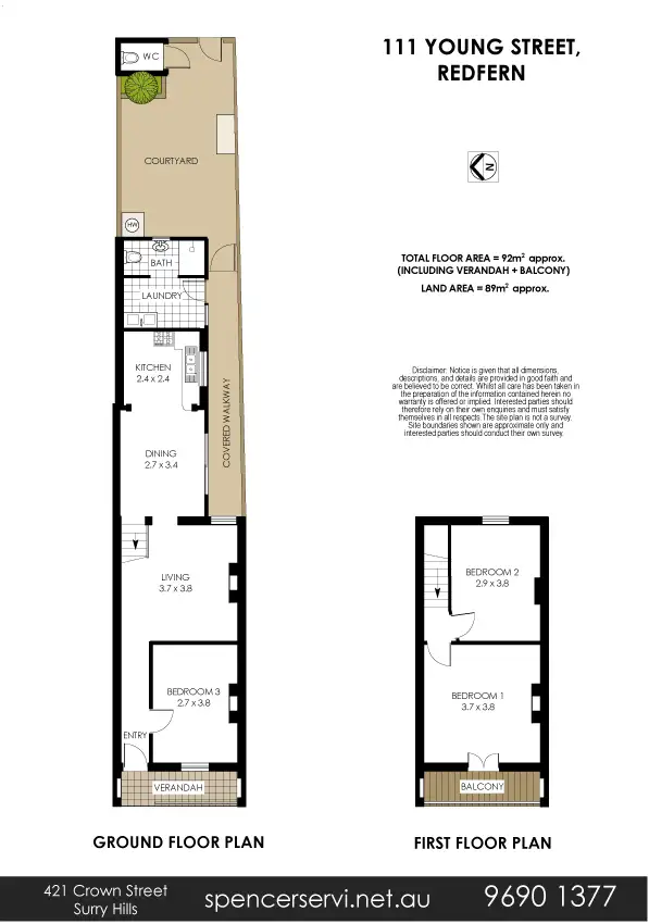 Floorplan of Homely house listing, 111 Young Street, Redfern NSW 2016