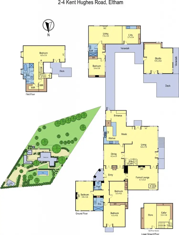 Floorplan of Homely house listing, 2-4 Kent Hughes Road, Eltham VIC 3095