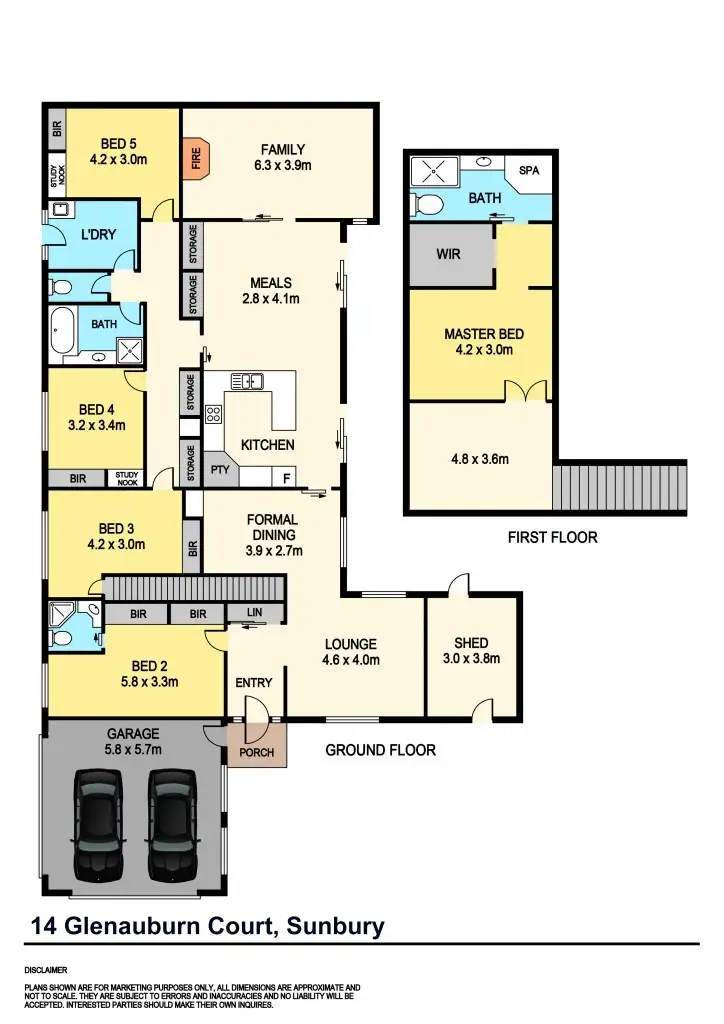 Floorplan of Homely house listing, 14 Glenauburn Court, Sunbury VIC 3429