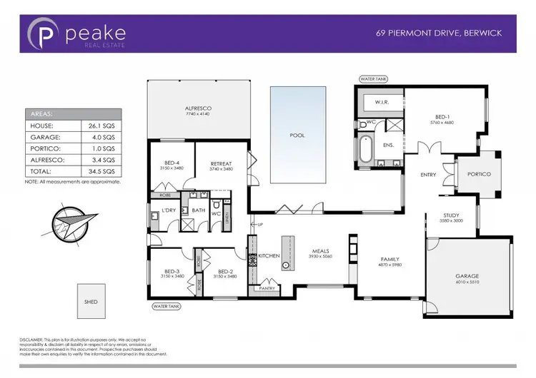 Floorplan of Homely house listing, 69 Piermont Drive, Berwick VIC 3806