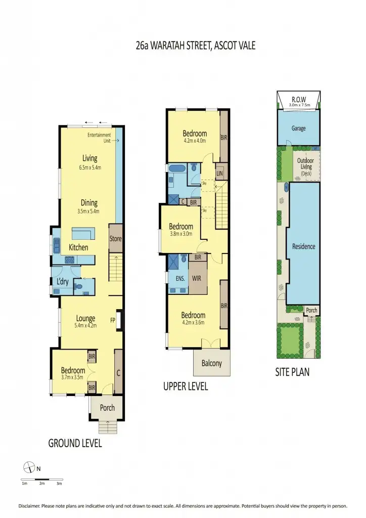 Floorplan of Homely townhouse listing, 26a Waratah Street, Ascot Vale VIC 3032