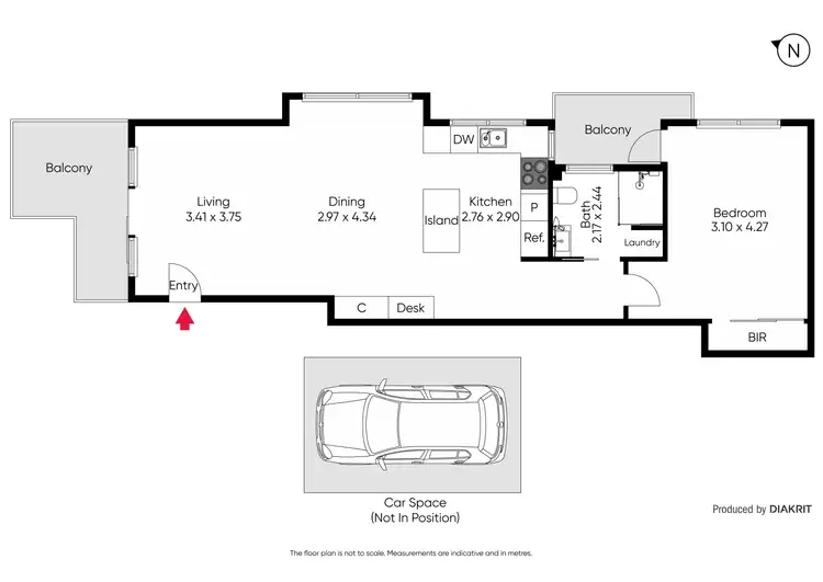 Floorplan of Homely apartment listing, 2/7 Rainsford Street, Elwood VIC 3184