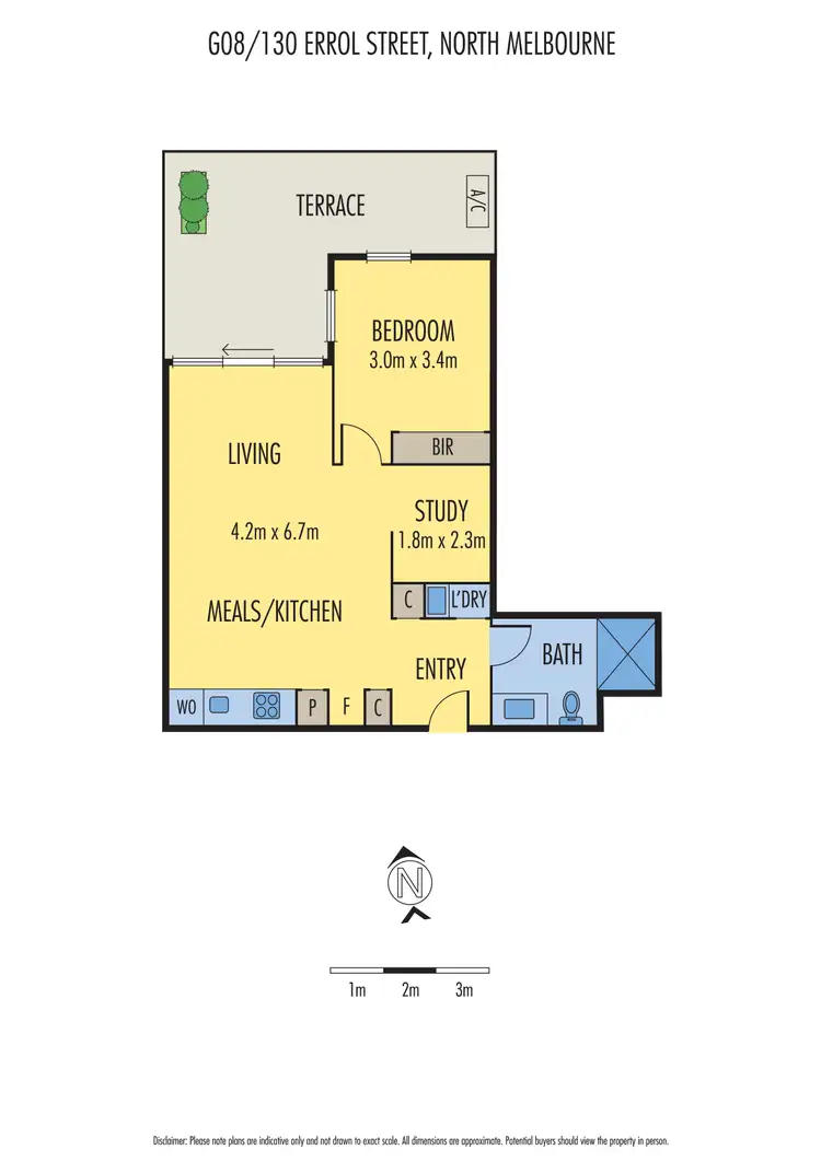 Floorplan of Homely apartment listing, G08/130 Errol Street, North Melbourne VIC 3051