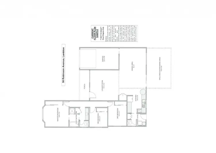 Floorplan of Homely house listing, 56 Robinson Avenue, Lambton NSW 2299