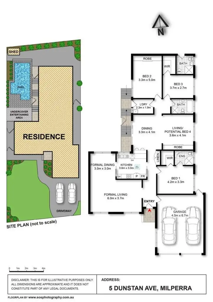 Floorplan of Homely house listing, 5 Dunstan Avenue, Milperra NSW 2214