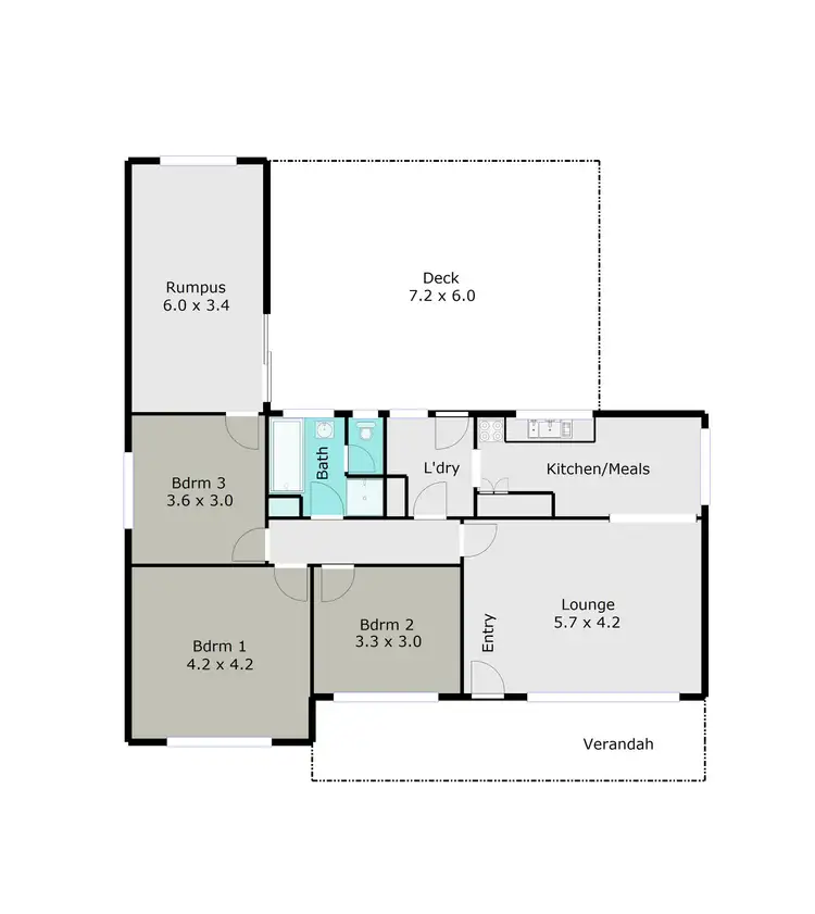 Floorplan of Homely house listing, 1060 Norman Street, Wendouree VIC 3355