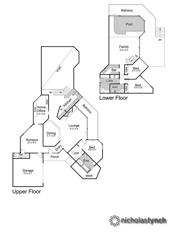 Floorplan of Homely house listing, 54 Ellerina Road, Mount Martha VIC 3934