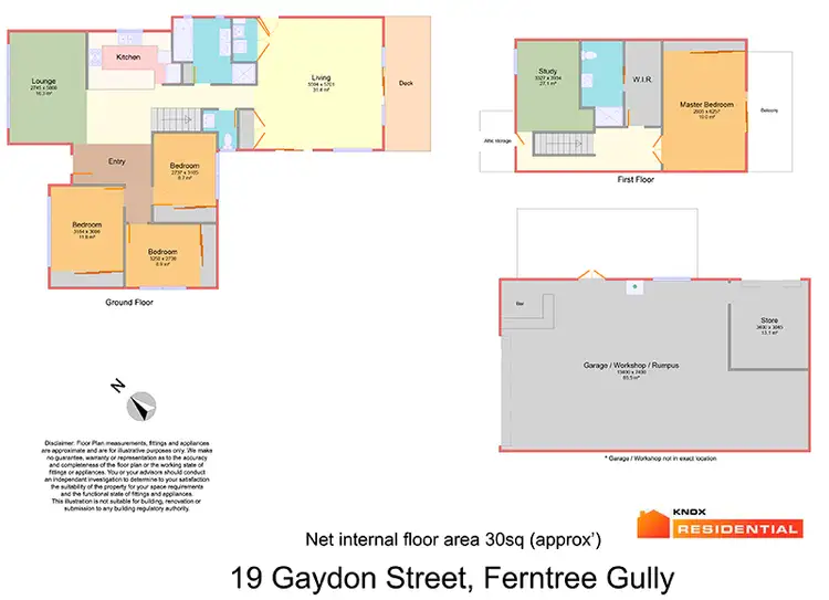 Floorplan of Homely house listing, 19 Gaydon Street, Ferntree Gully VIC 3156