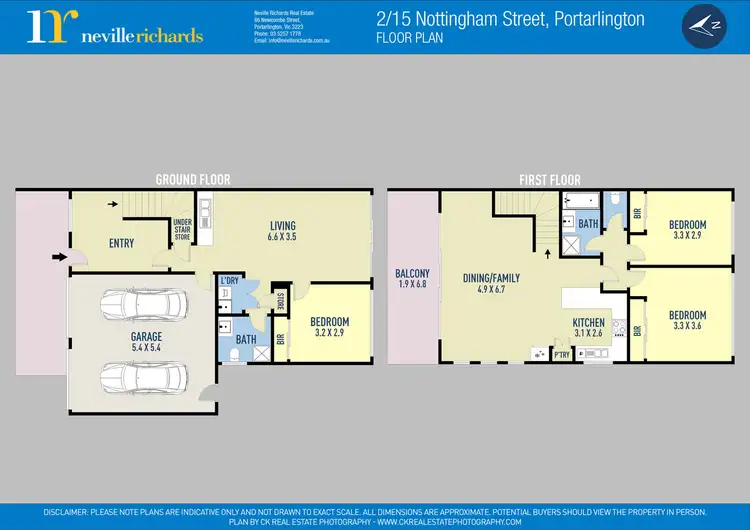 Floorplan of Homely townhouse listing, 2/15 Nottingham Street, Portarlington VIC 3223